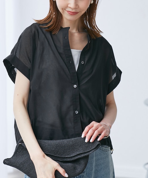 バルーンヘムシアーシャツ