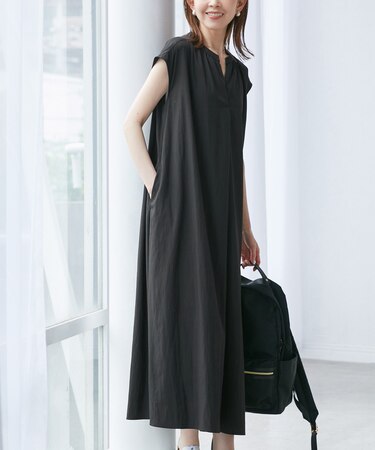 リラックススキッパーロングワンピース