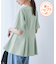 【UVカット・接触冷感】ウエストタックペプラムトップス