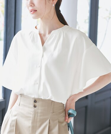 フレンチスキッパーブラウス