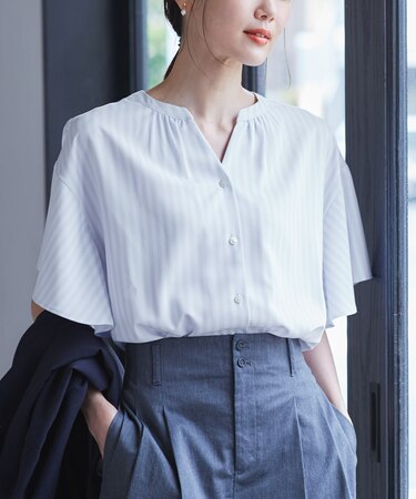 フレンチスキッパーブラウス