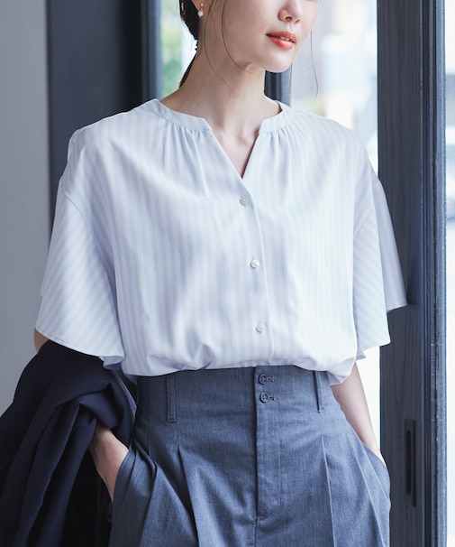 フレンチスキッパーブラウス