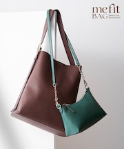 【A4対応】me fit BAG ワンショルダートート＆ミニショルダーバッグ/2点セット・通勤対応