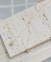 天然石トップラリエットネックレス