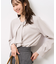 【WEB限定カラー・サイズ】メタルパーツフロントフリルタイブラウス/通勤対応