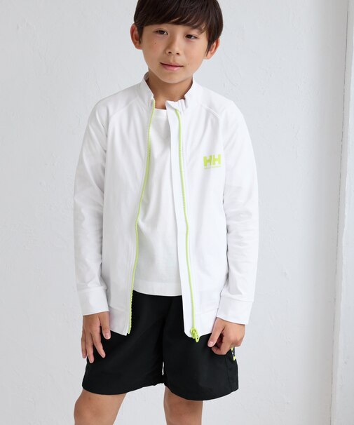 【KIDS】【HELLY HANSEN/ヘリーハンセン】ロングスリーブフルジップラッシュガード