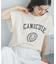 袖フリルカレッジロゴTシャツ