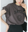 袖フリルカレッジロゴTシャツ