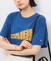 【CONVERSE/コンバース】ネップラスラブ天竺クラックプリントTシャツ