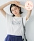 【UVカット・接触冷感・汗染み加工】フレンチロゴプリントTシャツ