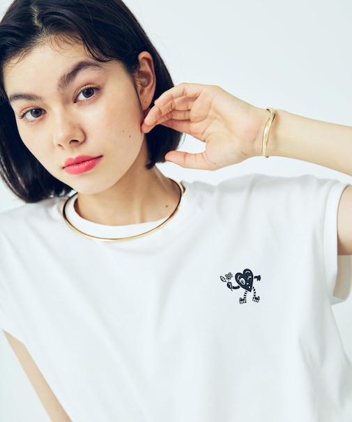 【Chocomoo×ROPE' PICNIC】【接触冷感】アソートフレンチスリーブTシャツ
