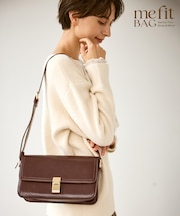 【WEB限定カラー】me fit BAG バーチカルラインワイドショルダーバッグ
