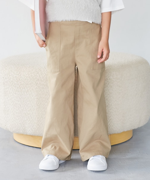 【KIDS/キッズ】ストレッチベイカーパンツ