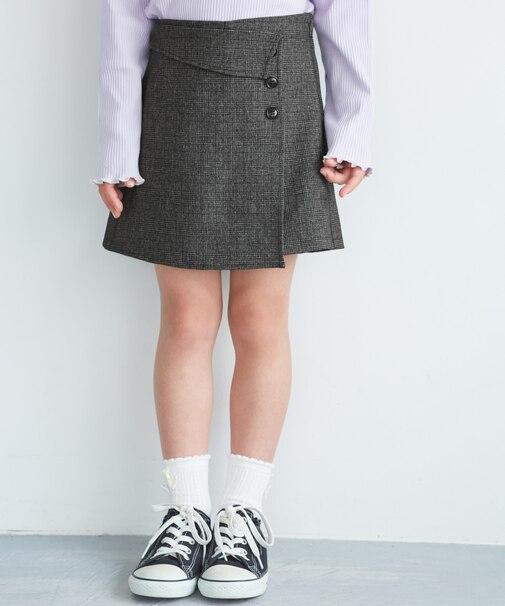 【KIDS/キッズ】アシンメトリーラップスカパン