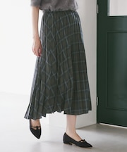 チェック柄プリーツスカート