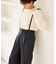 フレアシルエットサスペンダー付きパンツ