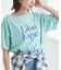 オフショルプリントハーフスリーブTシャツ