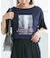 オフショルプリントハーフスリーブTシャツ