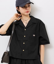 【Dickies】コットンダンプクロップドシャツ