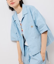 【Dickies】コットンダンプクロップドシャツ