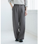 【WEB限定・丈長め】レディハンサムシリーズ ウールライクウエストタックセミワイドパンツ