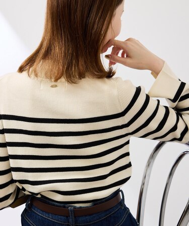 アンチピリングプチハイネックニット/リンクコーデ