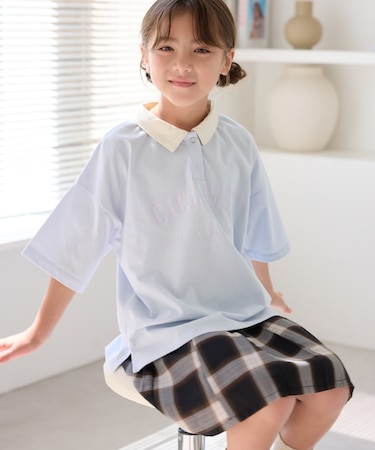 【接触冷感・吸水速乾】【UNISEX】衿付きカレッジトップス