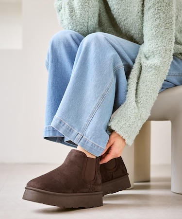 ウォームショートムートンライクブーツ