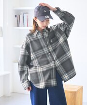 チェックネルシャツ