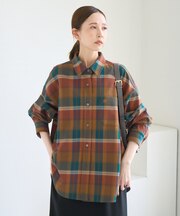 チェックネルシャツ