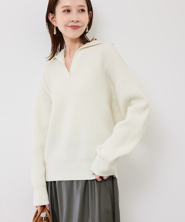 スキッパーポロニットプルオーバー/イージーケア