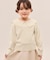 【KIDS/キッズ】【2WAY】マシュマロニットリボンカラートップス/リンクコーデ