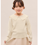 【KIDS/キッズ】【2WAY】マシュマロニットリボンカラートップス/リンクコーデ