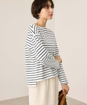 ボックスシルエットボーダーカットソー