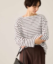 ボックスシルエットボーダーカットソー