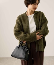 【WEB限定】Wジップシャギーニットブルゾン