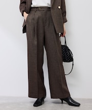 スリートーンツイードワイドパンツ/セットアップ対応