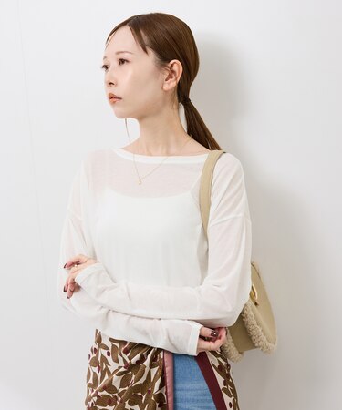 シアーロングスリーブTシャツ