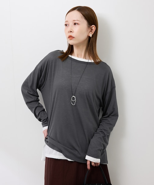 シアーロングスリーブTシャツ