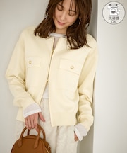 【WEB限定】ミラノリブジップアップカーディガン/イージーケア