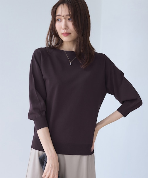 フォルムスリーブニット