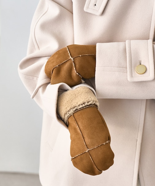 洗えるひも付きミトングローブ