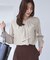 【WEB限定】配色ボウタイ風ブラウス