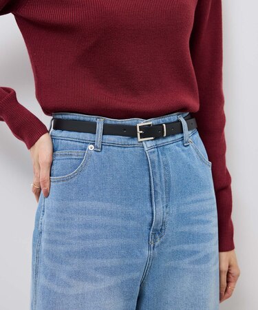 18mmマットスムーススクエアバックルベルト