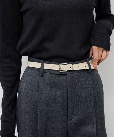 18mmマットスムーススクエアバックルベルト