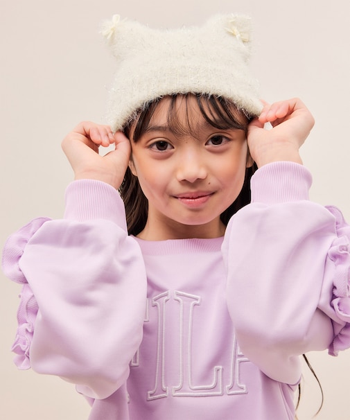 【KIDS/キッズ】ねこみみラメニット帽 /リンクコーデ