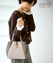 me fit BAG ホースヘア調コンビスクエアフォルムバッグ/2WAY