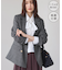 【WEB限定】レディハンサムシリーズ ウールライク金ボタンミドル丈ジャケット(総裏地)