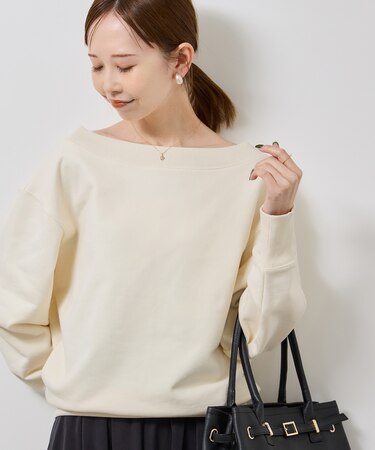 2WAYボートネックスウェット/リンクコーデ