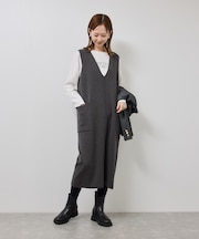 ニットジャンパースカート/着丈が選べる・リンクコーデ